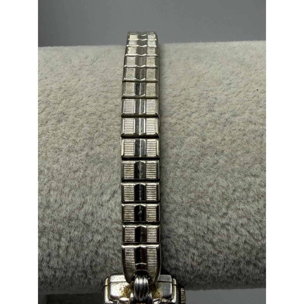 Hamilton Vintage Ladies Watch Solid 14K‎ White Gold Diamonds Works 14MM 6